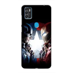 Чехлы с героями Марвел ZTE Blade A7s 2020 (VPrint) (Марвел стайл)