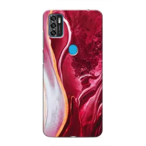 Чохол для ZTE Blade A7s 2020 - з принтом (Дизайнерські) (AlphaPrint) (Мрамор червоний)