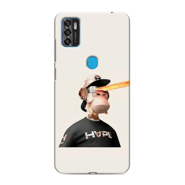 Чехол с принтом «обезьяна NFT в очках» для ZTE Blade A7s 2020