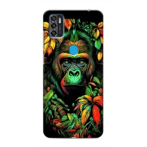 Чохол з Мавпами ZTE Blade A7s 2020 - (AlphaPrint) (Мавпа в квітах)