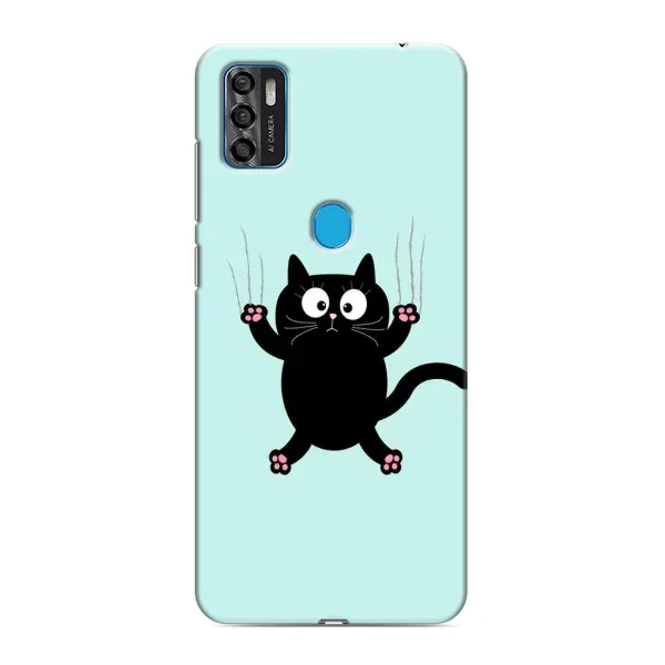 Чехол с принтом «Падающий кот» для ZTE Blade A7s 2020 Чехол с принтом «Падающий кот» для ZTE Blade A7s 2020