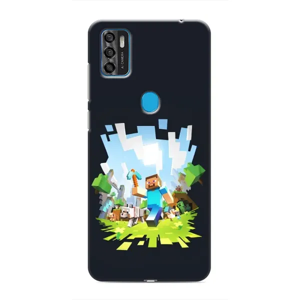 Чохол з принтом «персонажі Minecraft» для ZTE Blade A7s 2020 Чохол з принтом «персонажі Minecraft» для ZTE Blade A7s 2020