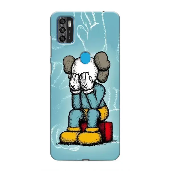 Чехол с принтом «Плач Bearbrick» для ZTE Blade A7s 2020