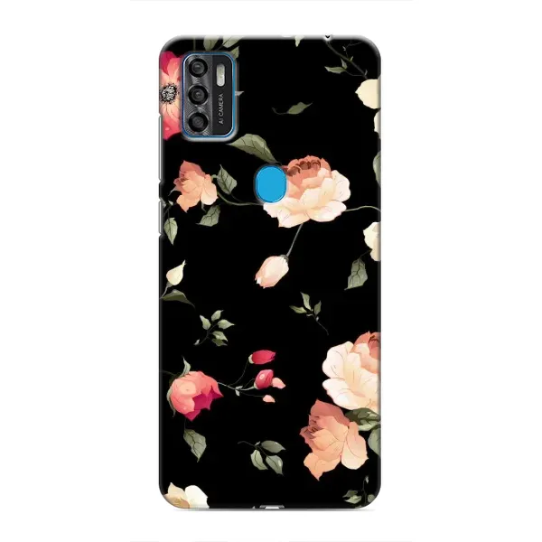 Чехол с принтом «Розочки» для ZTE Blade A7s 2020