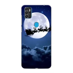 Новогодние Чехлы для ЗТЕ Блейд А7с (VPrint) (Санта - луна)