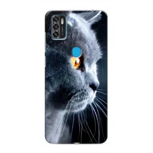 Чехлы с Котиками для ZTE Blade A7s 2020 (VPrint) (Серый Кот)