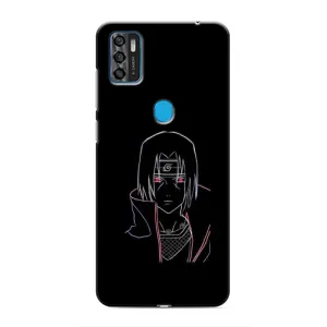 Чехлы на тему: Итачи Учиха для ZTE Blade A7s 2020 (AlphaPrint) (силуэт Итачи)