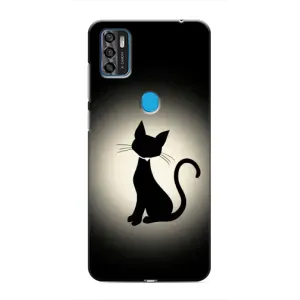 Чохол з принтом для ZTE Blade A7s 2020 (AlphaPrint) Модні коти (Силует котика)