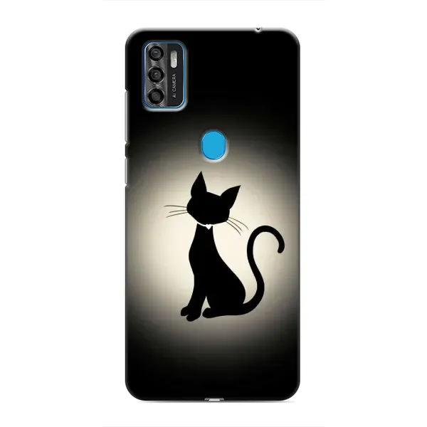 Чехол с принтом «Силуэт котика» для ZTE Blade A7s 2020 Чехол с принтом «Силуэт котика» для ZTE Blade A7s 2020