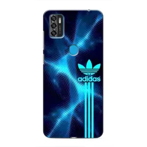 Чохли Адидас для ZTE Blade A7s 2020 (AlphaPrint) (Синій Адідас)