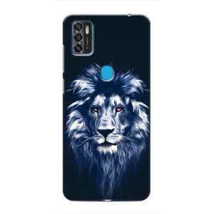 Чехол со Львом для ZTE Blade A7s 2020 (VPrint) (Синий Лев)