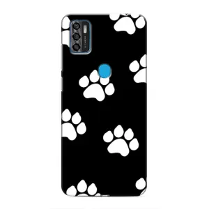 Чехлы с собаками для ZTE Blade A7s 2020 (VPrint) (Следы собаки)