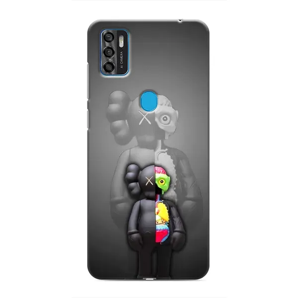 Чехол с принтом «Тело Bearbrick» для ZTE Blade A7s 2020