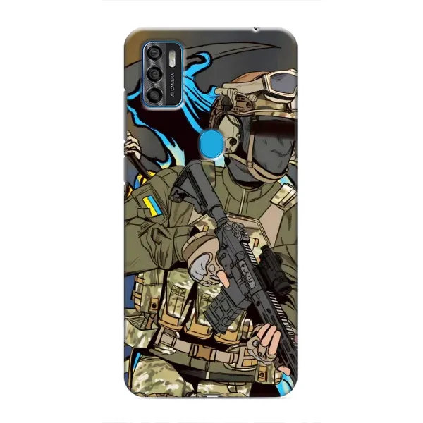 Чехол с принтом «Воин ВСУ» для ZTE Blade A7s 2020