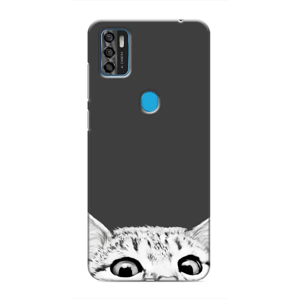 Чохол з принтом «Виглядає котик» для ZTE Blade A7s 2020