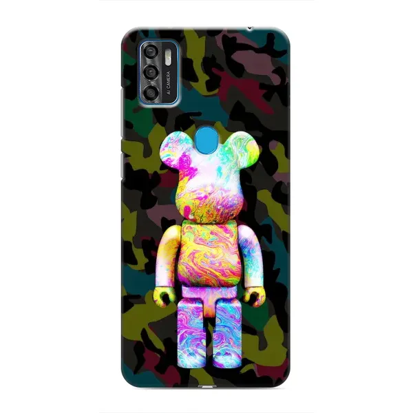 Чехол с принтом «Яркий Bearbrick» для ZTE Blade A7s 2020