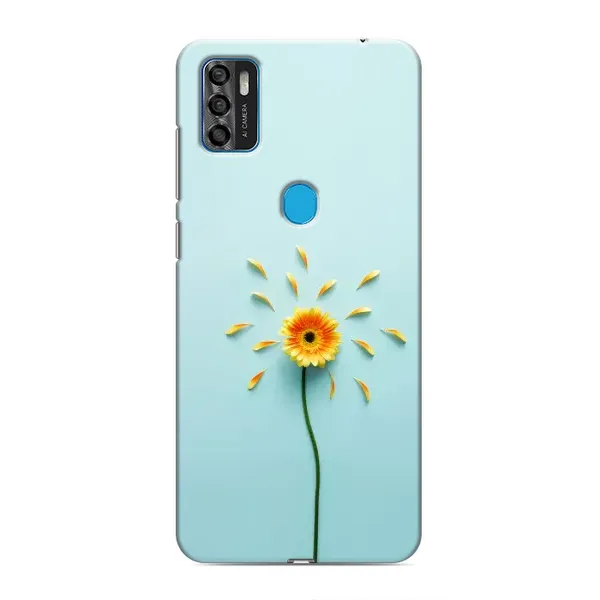 Чехол с принтом «Желтый цветок» для ZTE Blade A7s 2020