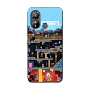 Чохол Майнкрафт на ZTE Blade L220 (AlphaPrint) Minecraft (фон Minecraft)