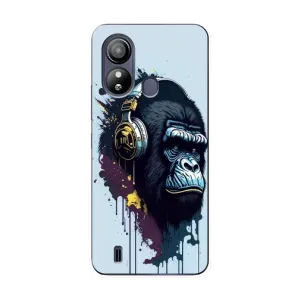 Чохол з Мавпами ZTE Blade L220 - (AlphaPrint) (Горила в навушниках)
