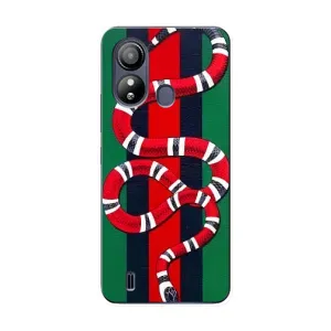 Чехлы ГУЧЧИ для ЗТЕ Блейд Л220 (AlphaPrint) (Gucci змия)
