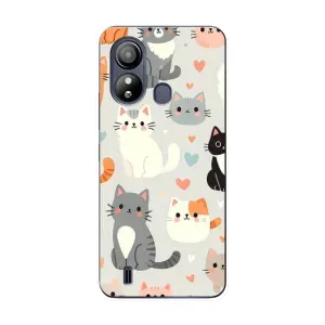 Чехол с рисунком кот на ZTE Blade L220 (Коллаж котов)