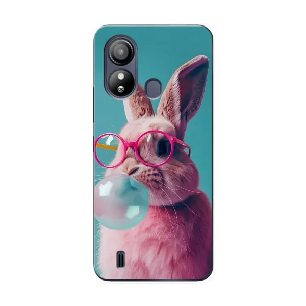 Чехол с принтом «Кролик в очках» для ZTE Blade L220