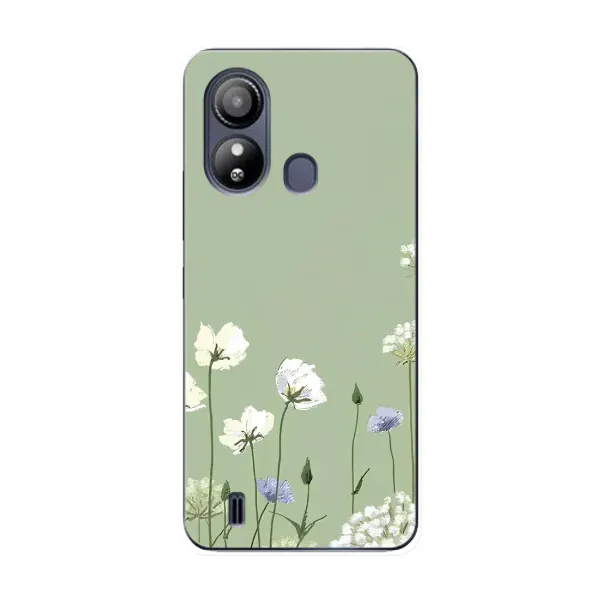 Чехол с принтом «Цветы на зеленом» для ZTE Blade L220