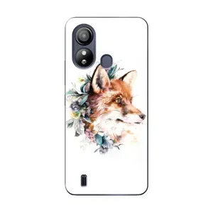 Чохли з картинкою Лисичка для ZTE Blade L220 (VPrint) (Лиса в квітах)