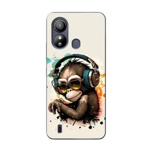 Чохол з Мавпами ZTE Blade L220 - (AlphaPrint) (Макака в навушниках)