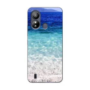 Силиконовый чехол с КАРТИНКАМИ лето для ZTE Blade L220 (AlphaPrint) (Море)