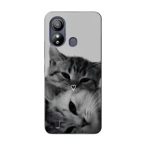 Чехол с рисунком кот на ZTE Blade L220 (Пара котов)
