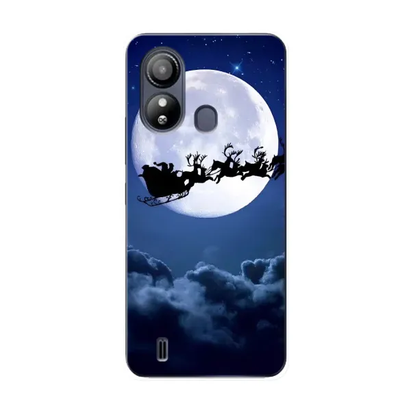 Чехол с принтом «Санта - луна» для ZTE Blade L220