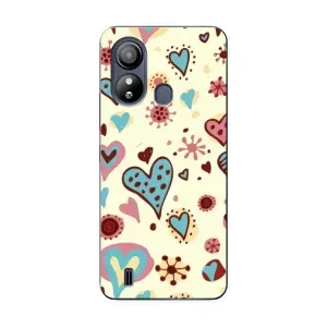 Чехлы для любимой на ZTE Цlэйд L220 (VPrint) (Сердечки)
