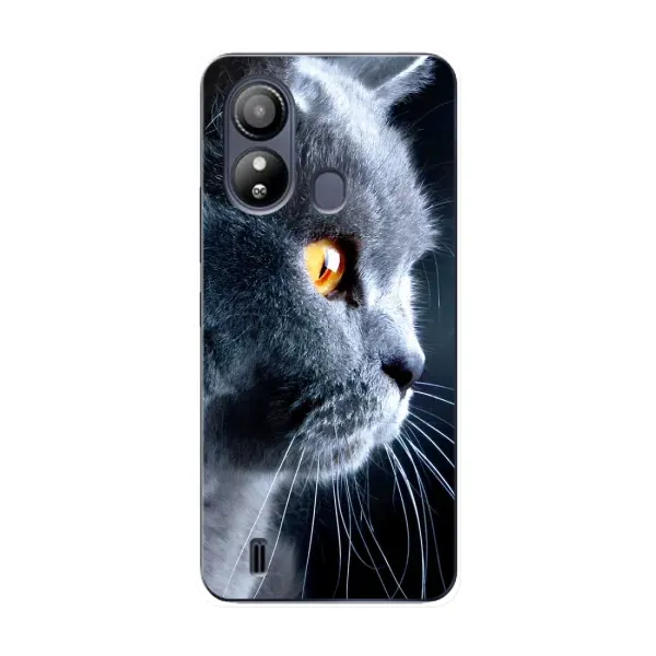 Чехол с принтом «Серый Кот» для ZTE Blade L220 Чехол с принтом «Серый Кот» для ZTE Blade L220