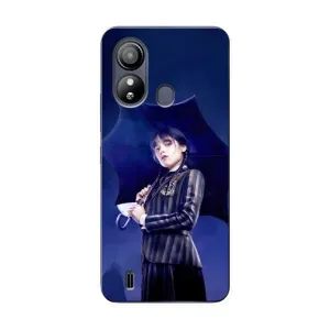 Чохли Венсдей на ZTE Blade L220 Уенсдей (AlphaPrint) (Венздей з парасолькою)