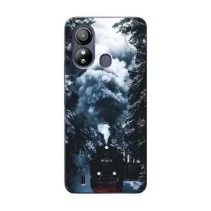 Новорічні, Святкові Чохли для ZTE Blade L220 - 2024 год (Зимовий потяг)