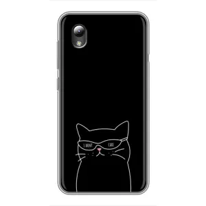 Чохол з малюнком кіт на ZTE Blade L8 (Байдужий кіт)