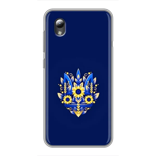 Чехол с принтом «Цветочный Герб» для ZTE Blade L8