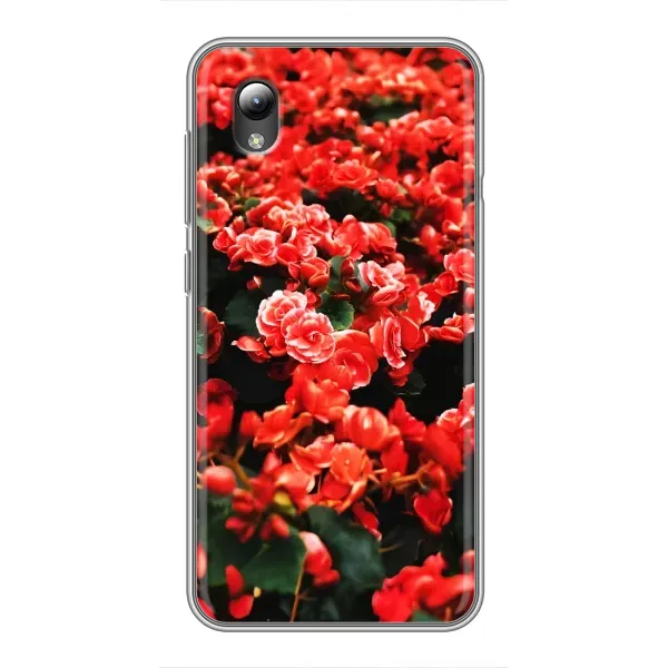 Чохол з принтом «Квіти червоні» для ZTE Blade L8