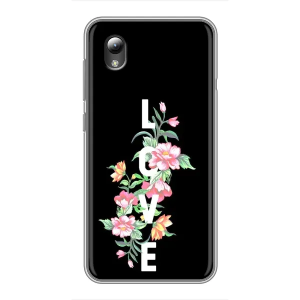Чехол с принтом «Цветы LOVE» для ZTE Blade L8 Чехол с принтом «Цветы LOVE» для ZTE Blade L8