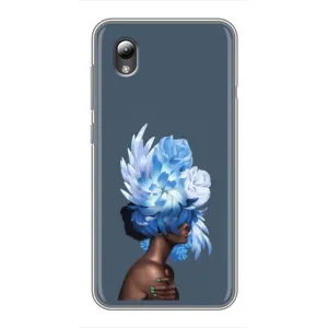 Чехлы (ART) Цветы на ZTE Blade L8 (VPrint) (Цветы на голове)