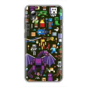 Чехол Майнкрафт на ZTE Blade L8 (AlphaPrint) Minecraft (Коллаж Майнкрафт)