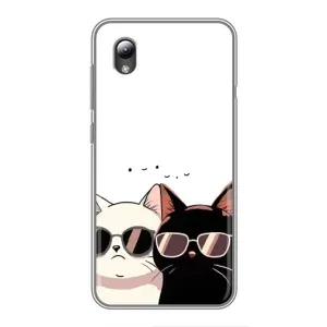 Чохол з малюнком кіт на ZTE Blade L8 (Коти в окулярах)