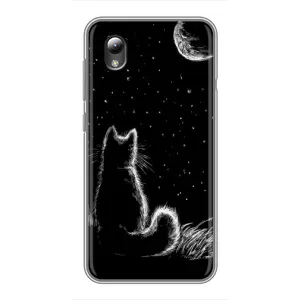 Чехол с принтом для ZTE Blade L8 (AlphaPrint) Модные коты
