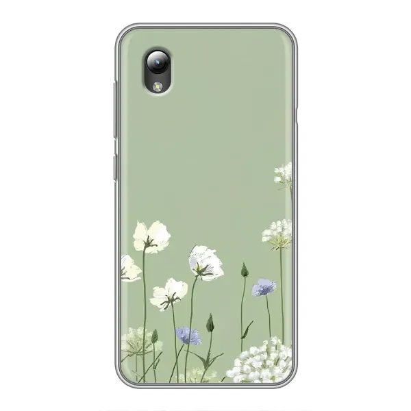 Чехол с принтом «Цветы на зеленом» для ZTE Blade L8 Чехол с принтом «Цветы на зеленом» для ZTE Blade L8