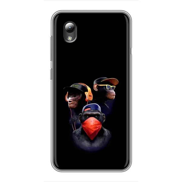 Чехол с принтом «Три обезьяны» для ZTE Blade L8