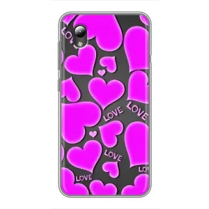 Чехлы для любимой на ЗТЕ Блейд Л8 (VPrint) (Pink hearts)