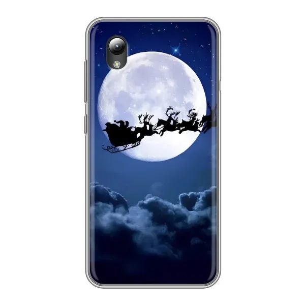 Чехол с принтом «Санта - луна» для ZTE Blade L8