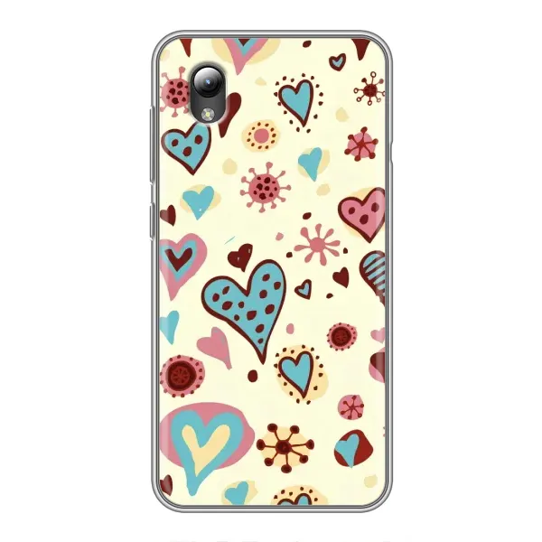 Чехол с принтом «Сердечки» для ZTE Blade L8 Чехол с принтом «Сердечки» для ZTE Blade L8