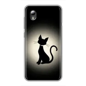 Чохол з принтом для ZTE Blade L8 (AlphaPrint) Модні коти (Силует котика)